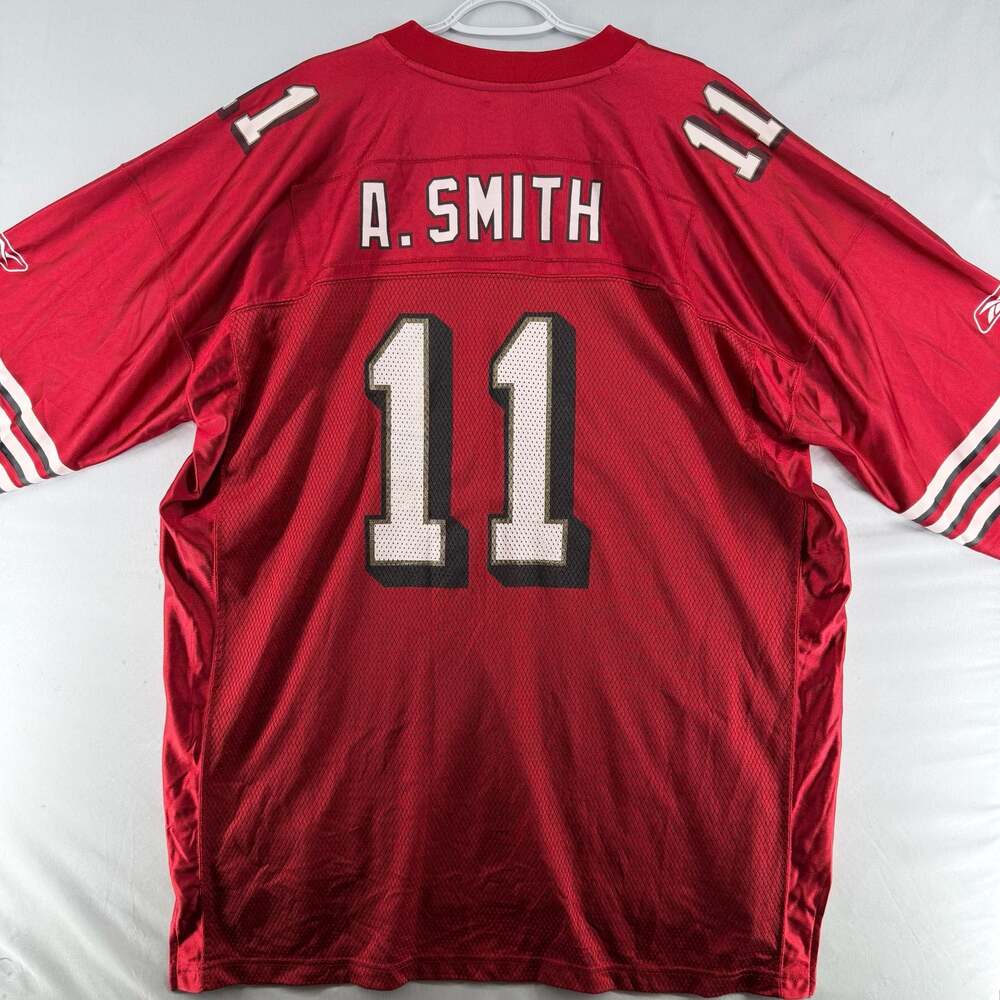 1186 2XL San Francisco 49ers A. Smith Reebok On Field Home Jersey